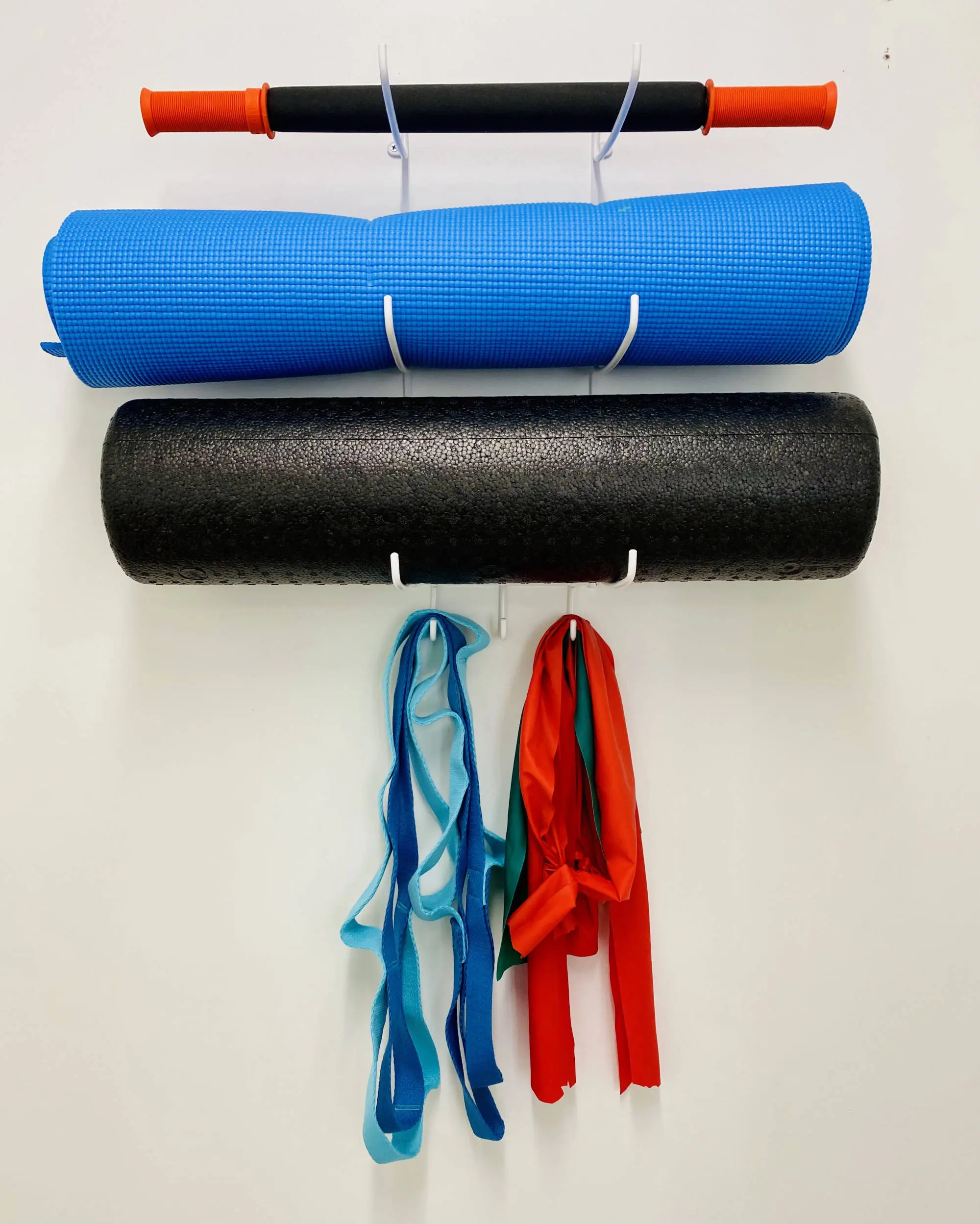 Foam roller and Theraband